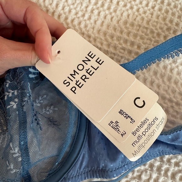 Simone Pérèle NWOT Bloom Embroidered Underwire bra 32C - Picture 3 of 4